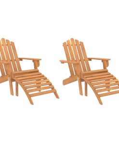 Vrtne stolice Adirondack s osloncem za noge 2 kom drvo bagrema