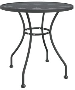 Vrtni stol od ekspandirane metalne mreže Ø 80 x 72 cm antracit