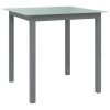 Vrtni stol svjetlosivi 80 x 80 x 74 cm od aluminija i stakla