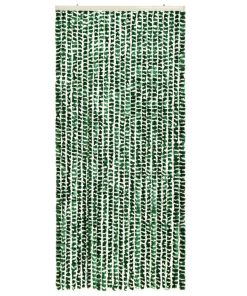 Zastor protiv insekata zeleno-bijeli 90 x 220 cm šenil