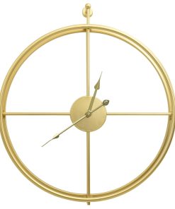 Zidni sat zlatni 52 cm željezni