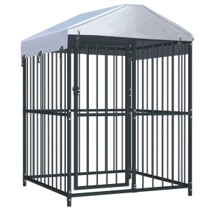 Vanjski kavez za pse s krovom 120 x 120 x 150 cm