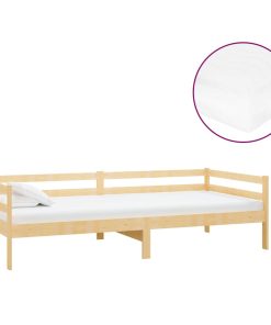 Dnevni ležaj s madracem 90 x 200 cm od masivne borovine