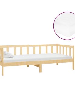 Dnevni ležaj s madracem 90 x 200 cm od masivne borovine