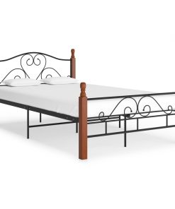 Okvir kreveta crni metalni 120 x 200 cm