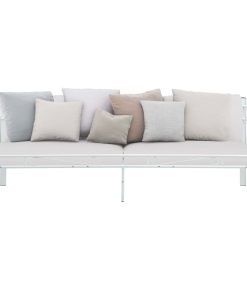 Okvir za dnevni ležaj bijeli metalni 90 x 200 cm