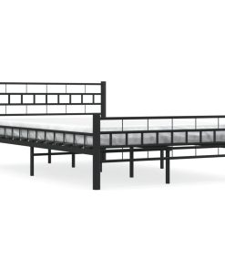 Okvir za krevet crni čelični 120 x 200 cm