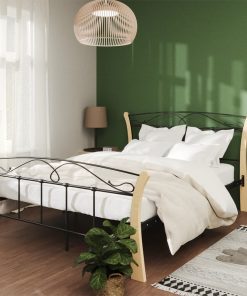 Okvir za krevet crni metalni 120 x 200 cm