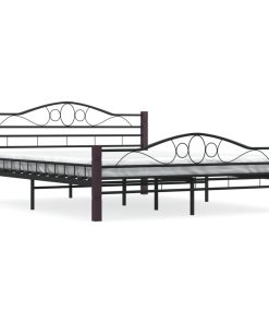 Okvir za krevet crni metalni 160 x 200 cm