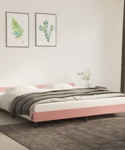 Okvir za krevet s uzglavljem bez madraca 200x200 cm baršunasti